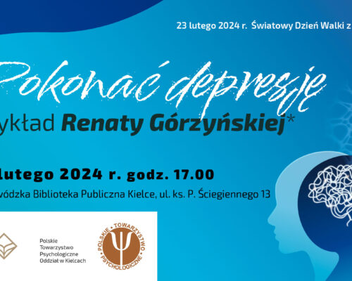 Wykład „Pokonać depresję” z okazji Światowego Dnia Walki z Depresją