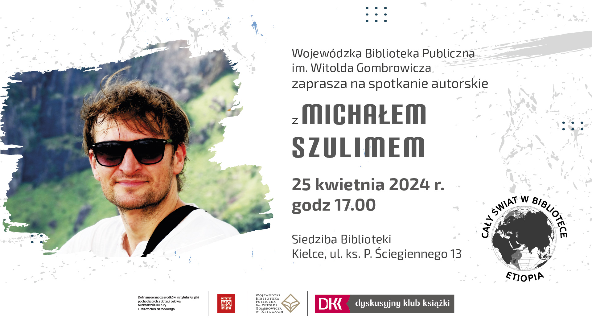 You are currently viewing Spotkanie z Michałem Szulimem w Wojewódzkiej Bibliotece Publicznej w Kielcach