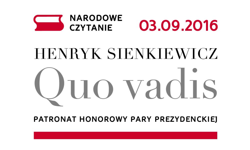 You are currently viewing Narodowe Czytanie – Quo vadis Henryka Sienkiewicza