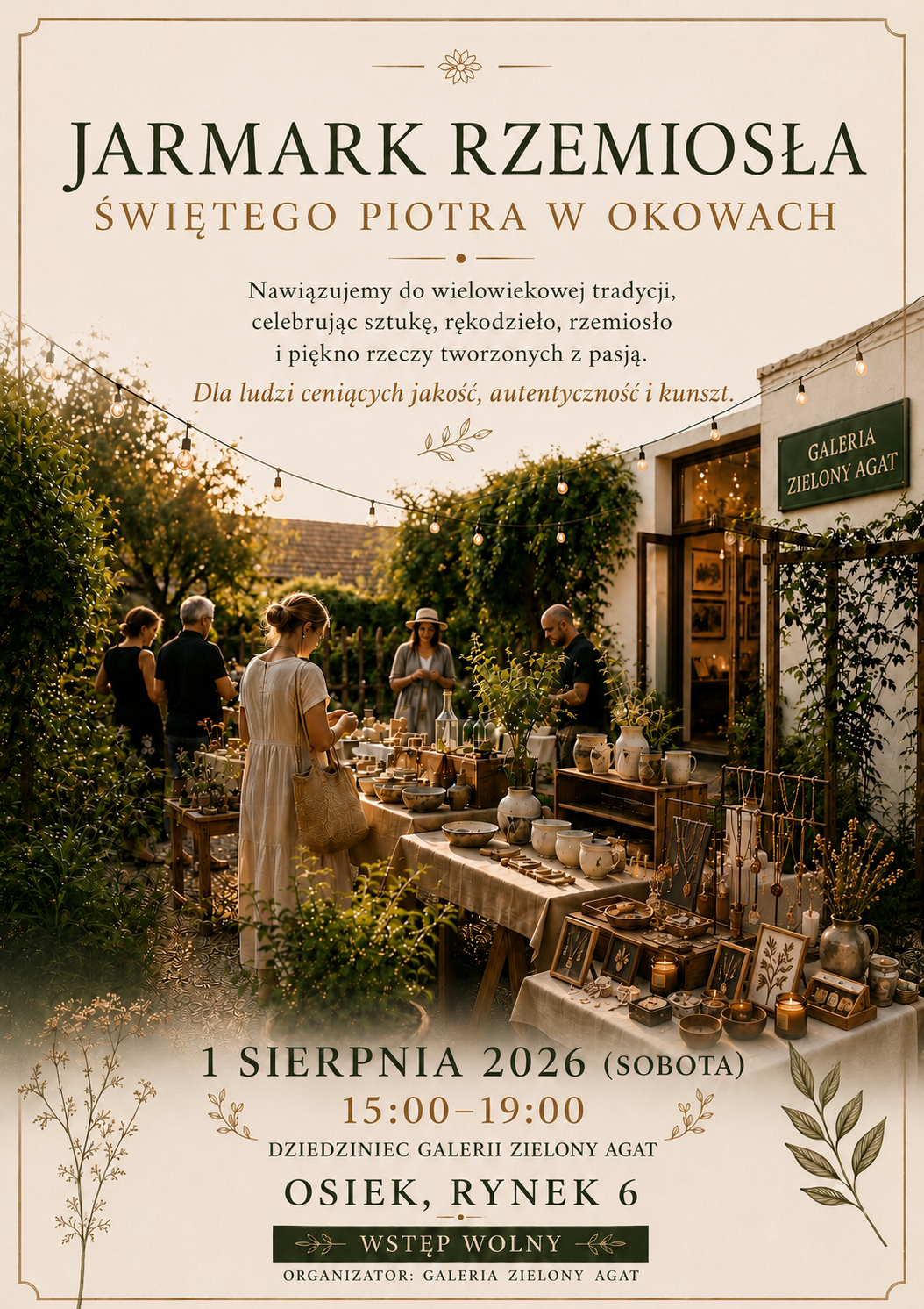 You are currently viewing Jarmark Rzemiosła Świętego Piotra w Okowach – zaproszenie