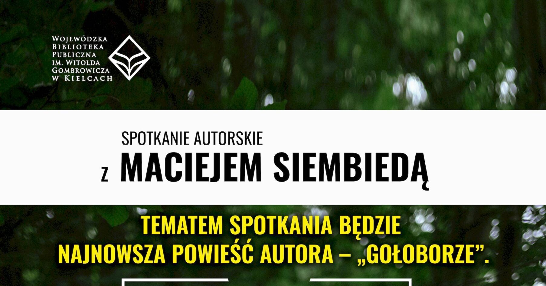 You are currently viewing Spotkanie z Maciejem Siembiedą w WBP – zaproszenie