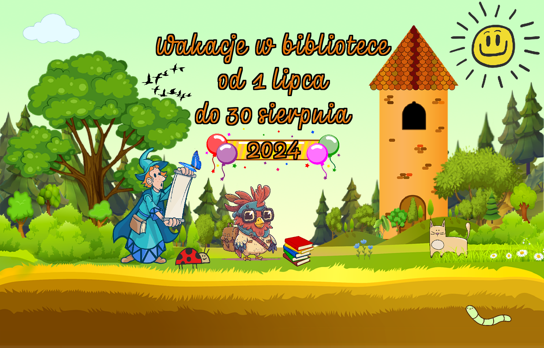 You are currently viewing Wakacje w bibliotece 2024 – plan imprez lipiec/sierpień