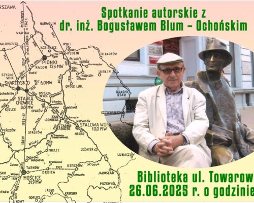 Bogusław Blum – Ochoński – Spotkanie autorskie – Zaproszenie