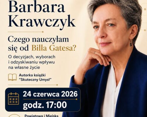 Spotkanie autorskie z Urszulą Krawczyk – zaproszenie