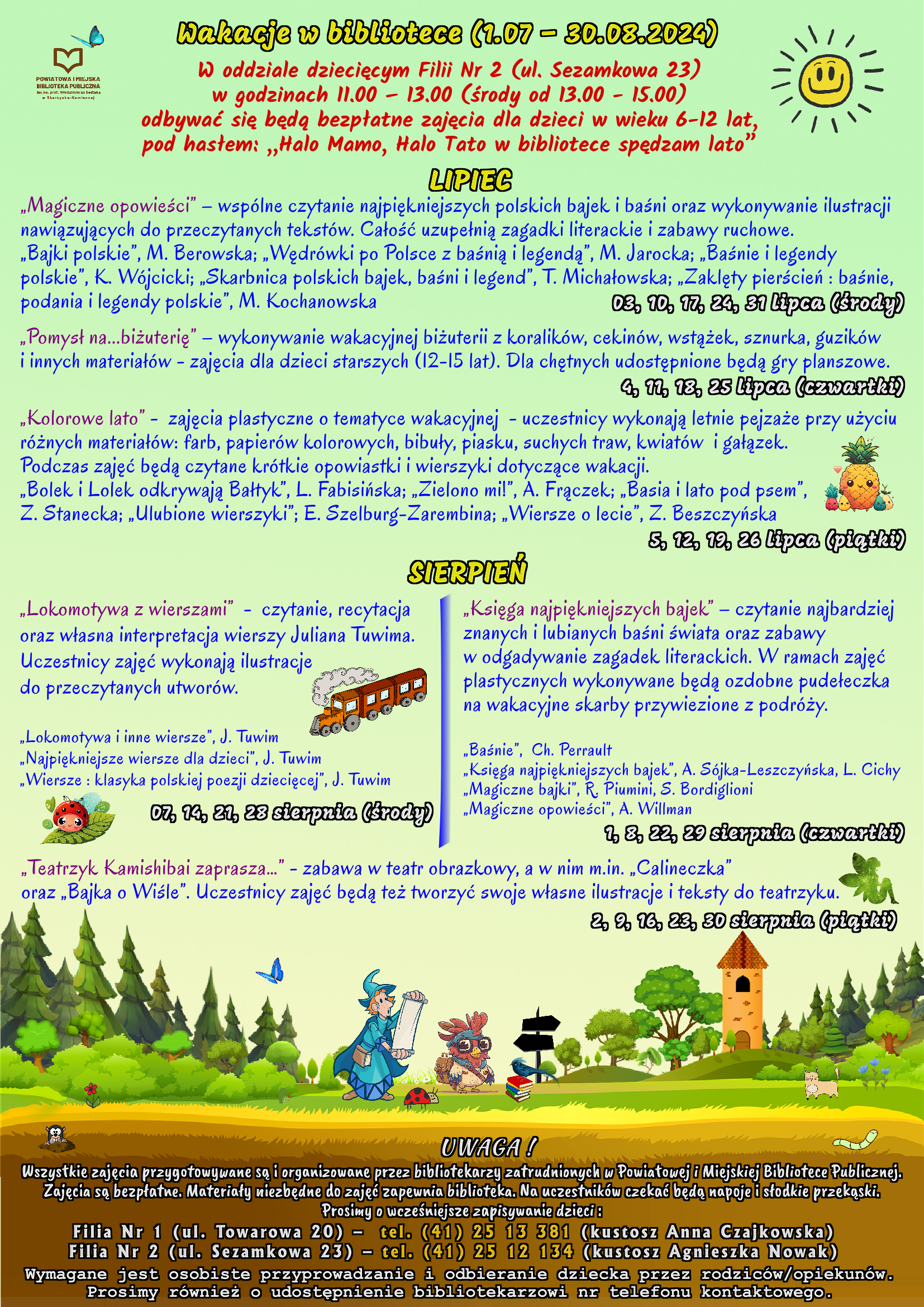 Plakat wakacyjny Filia Nr 2